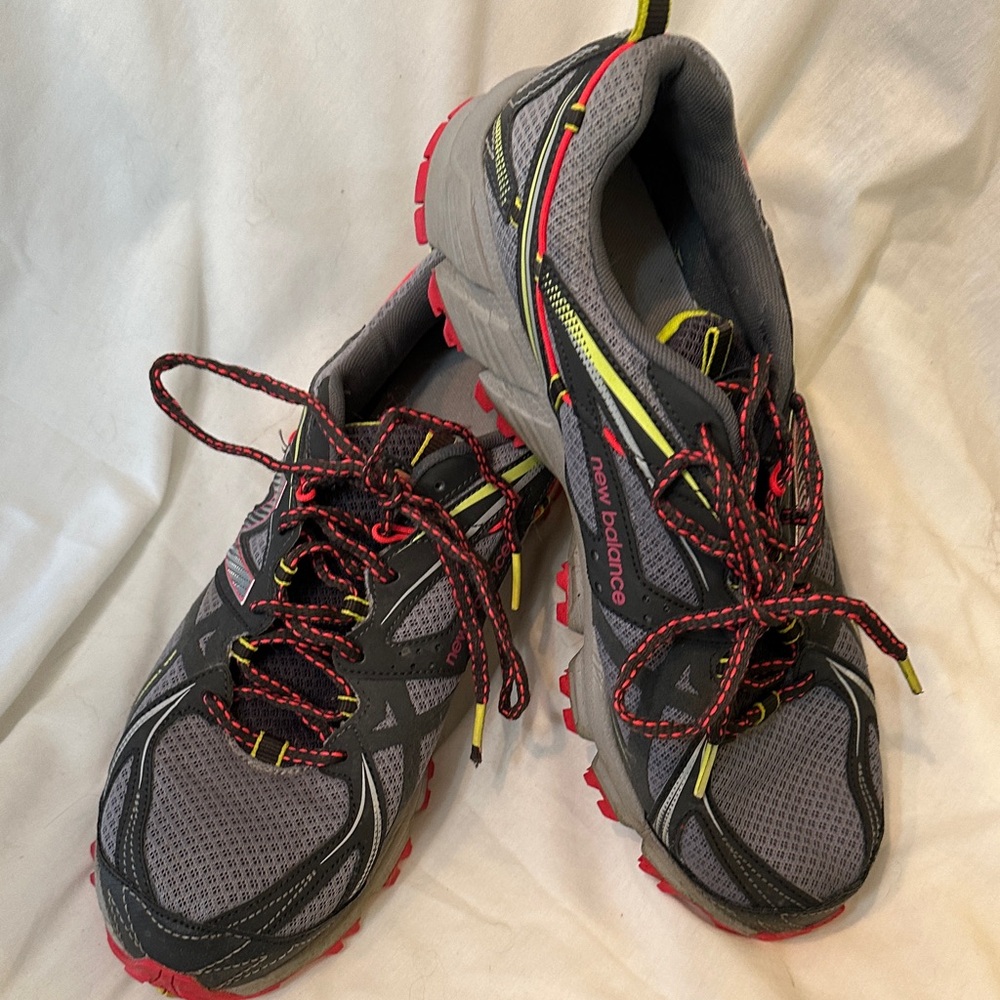 New Balance Gray and Red Athletic Shoes